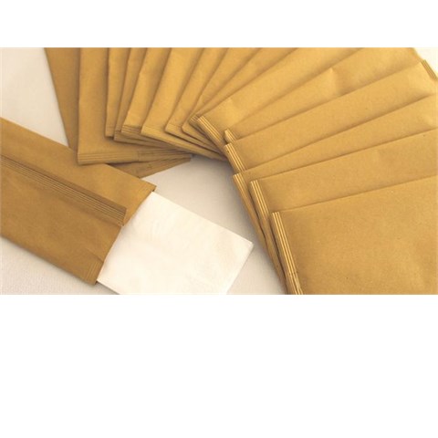  BUSTA PORTAPOSATE CARTA PAGLIA + TOVAGLIOLO 2v Cm.40x40 Pz.1000  - 43288 - F001735